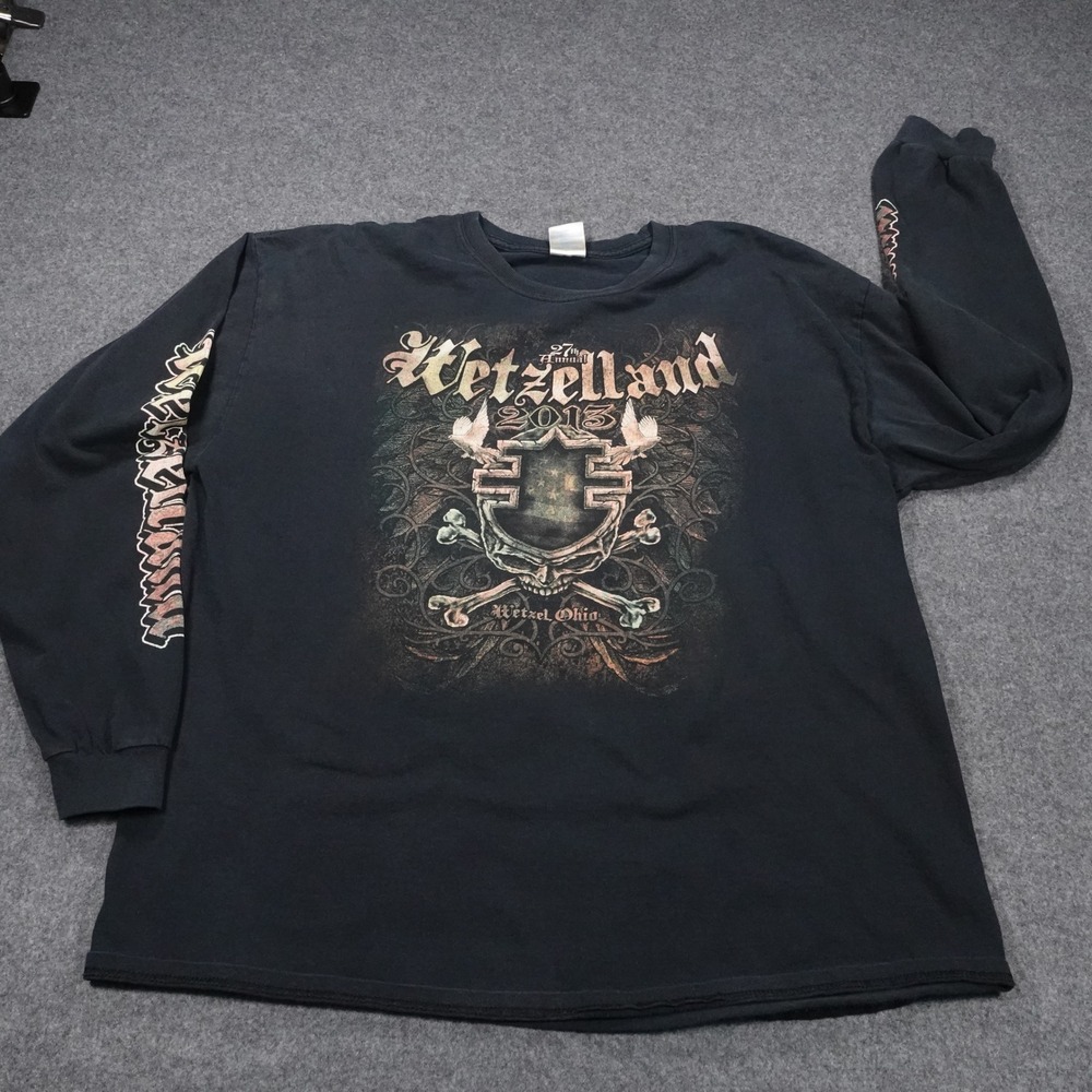 Gildan Wetzelland 2013 Long Sleeve Shirt XL Saving Abel Black Stone Cherry Black